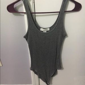 Gray bodysuit